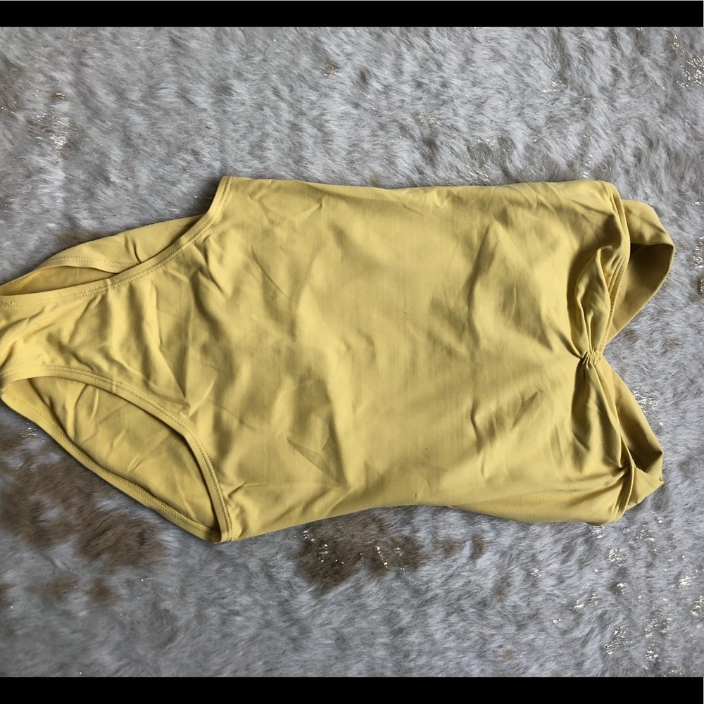 Yellow gaynorminden leotard